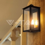 E14 Outdoor Lamp Holder (W200*D168*H350мм) Черно Тяло IP65