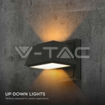 14W Стенна Лампа (L16*W16.5*H16.4мм) 3000K Черно Тяло IP65