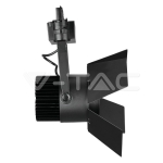 33W LED Прожектор Релсов Монтаж SAMSUNG Чип Черен 4000K