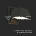 14W Стенна Лампа (L16*W16.5*H16.4мм) 4000K Черно Тяло IP65