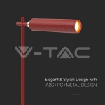 3W LED Магнитна Настолна Лампа 4000K Червено Тяло