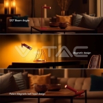 3W LED Магнитна Настолна Лампа 4000K Червено Тяло