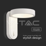 5W Стенна Лампа 3000K+4000K Бяло Тяло IP20