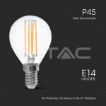 LED Крушка 6W Filament E14 P45 6000К