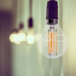 LED Крушка 6W Filament E14 P45 6000К