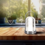 LED Настолна Лампа 1800mAH Батерия 120*190 Хром 3 в 1