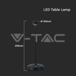 3W Led Настолна Лампа Черна 3 в 1