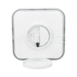 24W LED Плафон Квадрат Бяла Рамка 6400К IP44