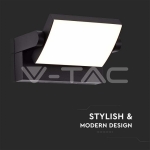 20W LED Стенна Лампа Черна 3000К IP65