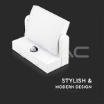 20W LED Стенна Лампа Сензор Бяла 3000К IP65