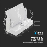 20W LED Стенна Лампа Сензор Бяла 3000К IP65