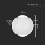 2W LED COB Луна 3000K Бяло Тяло