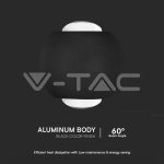 2W LED COB Луна 4000K Черно Тяло