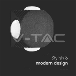 4W LED COB Луна 3000K Черно Тяло