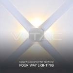 4W LED COB Луна 4000K Бяло Тяло