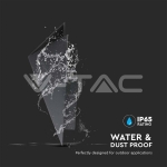 5W Стенна Лампа Черна IP65 Една Посока 4000К