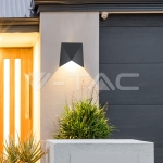 5W Стенна Лампа Черна IP65 Една Посока 4000К