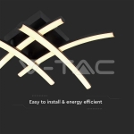 LED Осветител 24W Черен 3000К