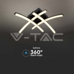 LED Осветител 24W Черен 3000К