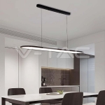 24W LED Висяща Лампа (80*100CM) 4000K Черно Тяло