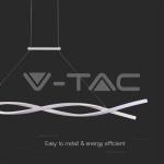 LED Осветител 30W Висящ (120*100CM) 3000K Бяло Тяло