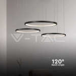 LED Осветител 57W Висящ Кристал Черен 4000К