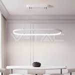 24W LED Висяща Лампа (80*20*100CM) 3000K Бяло Тяло