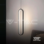 13W LED Висяща Лампа 40CM 4000K Черно Тяло