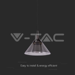 9W LED Висяща Лампа (19.5*17.5*100CM) Черно 4000K