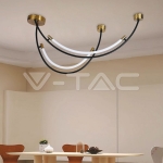 LED Осветител 20W Висящ Черно+Златно 3000K