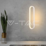 13W LED Висяща Лампа 40CM 4000K Бяло Тяло