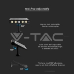 8W LED Соларна Стенна Лампа 3000К