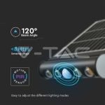 8W LED Соларна Стенна Лампа 4000К