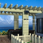 8W LED Соларна Стенна Лампа 6400К