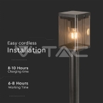 2.5W LED Соларна Наземна Лампа Е27 Сензор IP44