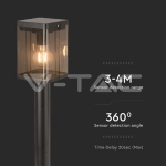 2.5W LED Соларна Наземна Лампа Е27 Сензор IP44