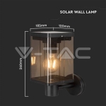 2.5W LED Соларна Стенна Лампа Е27 Сензор IP44