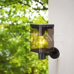 2.5W LED Соларна Стенна Лампа Е27 Сензор IP44