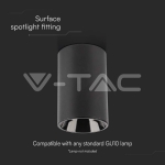 GU10 Корпус Външен Монтаж Черен