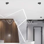 12W LED COB Луна 3 в 1 Черно Тяло