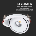 20W LED COB Луна 3 в 1 Бяло Тяло