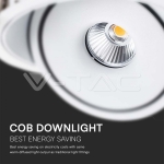 30W LED COB Луна 3 в 1 Бяло Тяло