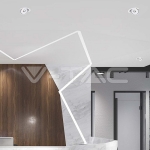 30W LED COB Луна 3 в 1 Бяло Тяло