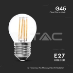LED Крушка 6W Filament E27 G45 3000К