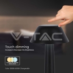 2W LED Настолна Лампа (D100*230) 3 в 1 Черно Тяло