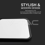 24W LED Плафон Квадрат Черна Рамка 6500К IP44