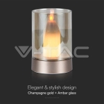 3W Декоративна Лампа Свещ Опушено Стъкло 3000К