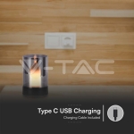 3W Декоративна Лампа Свещ Шампанско + Амбър 3000К