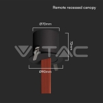 Основа За Текстилен Колан Черно Тяло За Вграждане