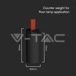 Тежест за Текстилен Колан Черно Тяло